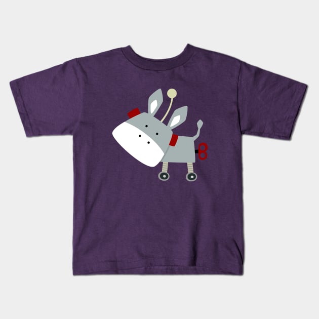 Burro Robot Kids T-Shirt by soniapascual